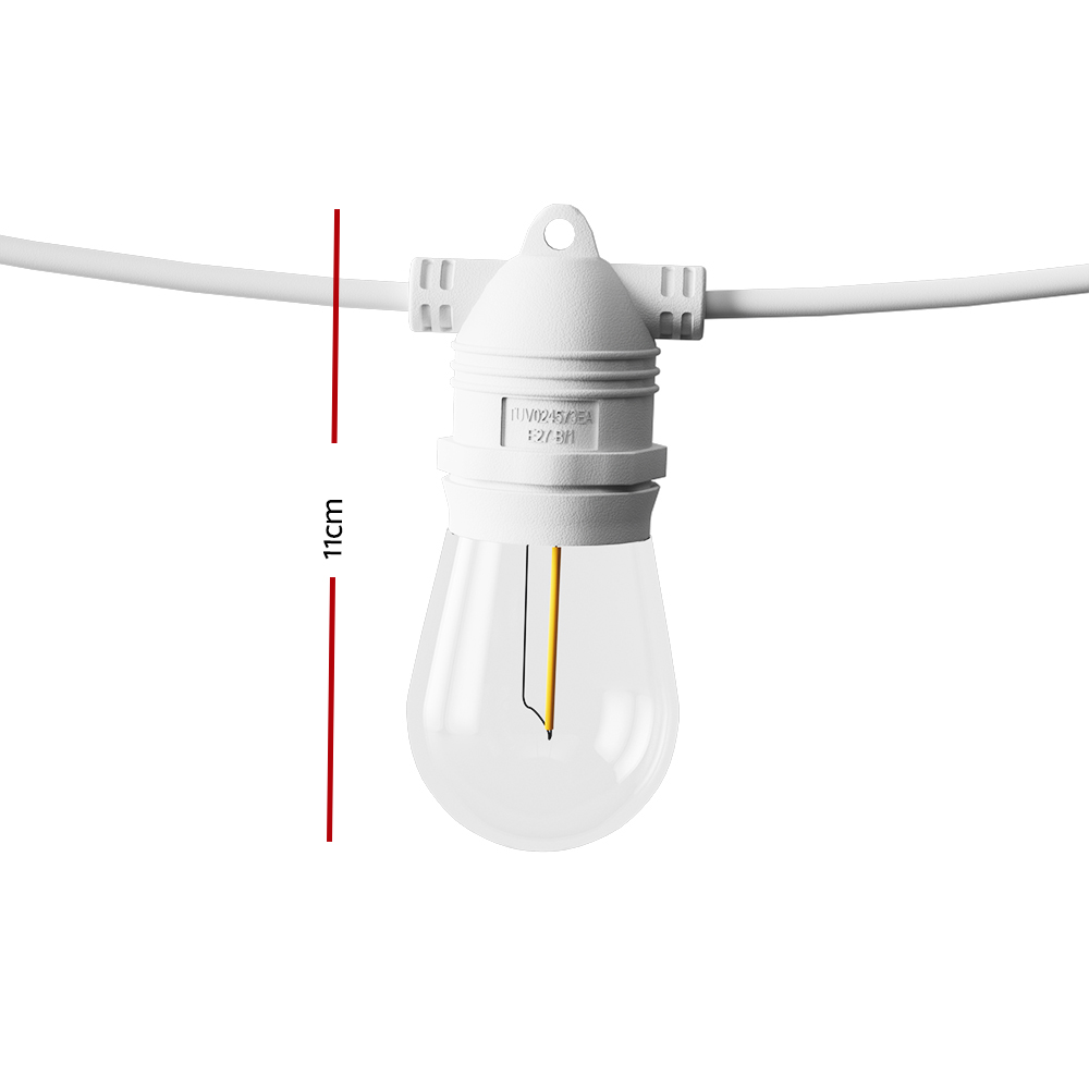 59M LED Festoon Light Outdoor String Light Christmas Wedding Party Decorations - Image 2