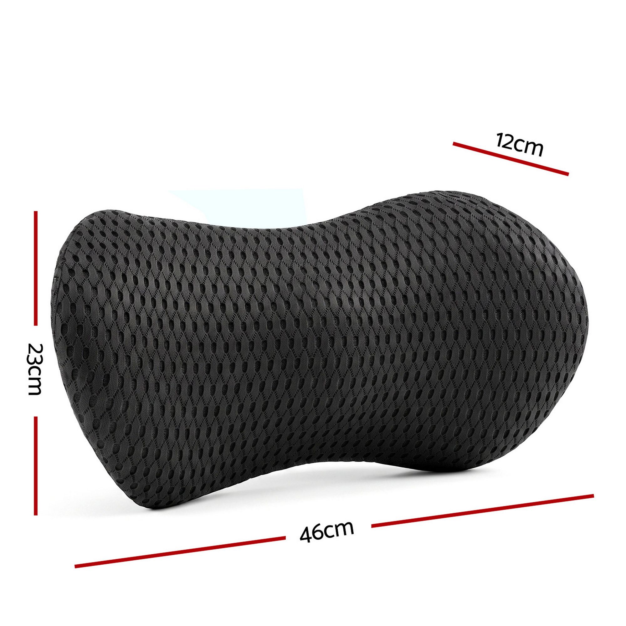 Artiss Lumbar Support Pillow for Office Chair and Car Ergonomic Memory Foam Lumbar Pillow for Lower Back, Breathable Back Support Pillow for Car Seat, Bed and Recliner - Image 2