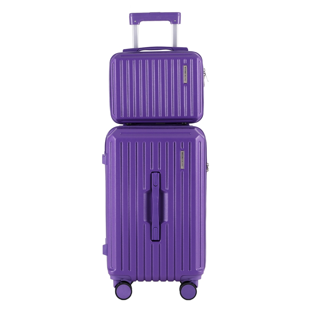 Wanderlite 2pcs Trunk Luggage Suitcase Travel Carry On TSA Lock 12