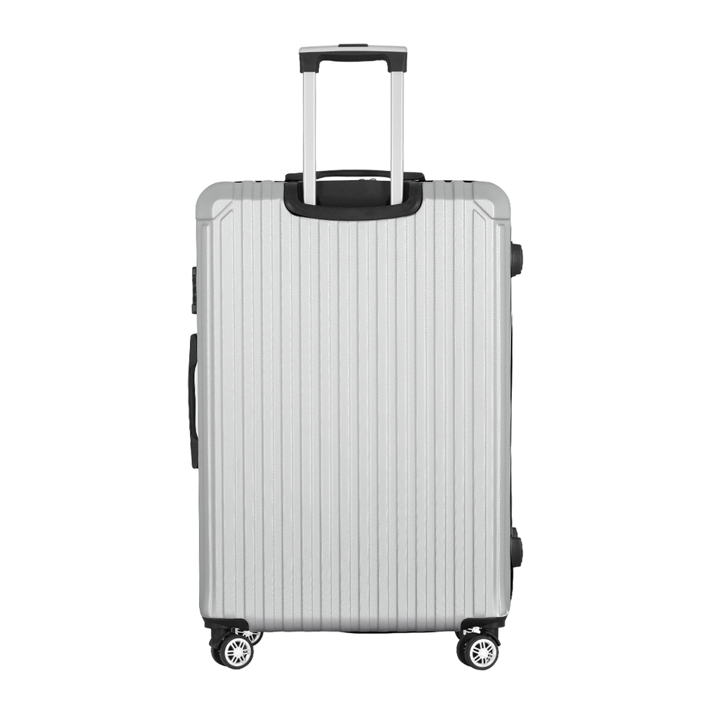 Wanderlite 28-inch Luggage Set with TSA Lock�ABS Hard Shell Travel Suitcase Organiser Luggage Case Light Grey - Image 3