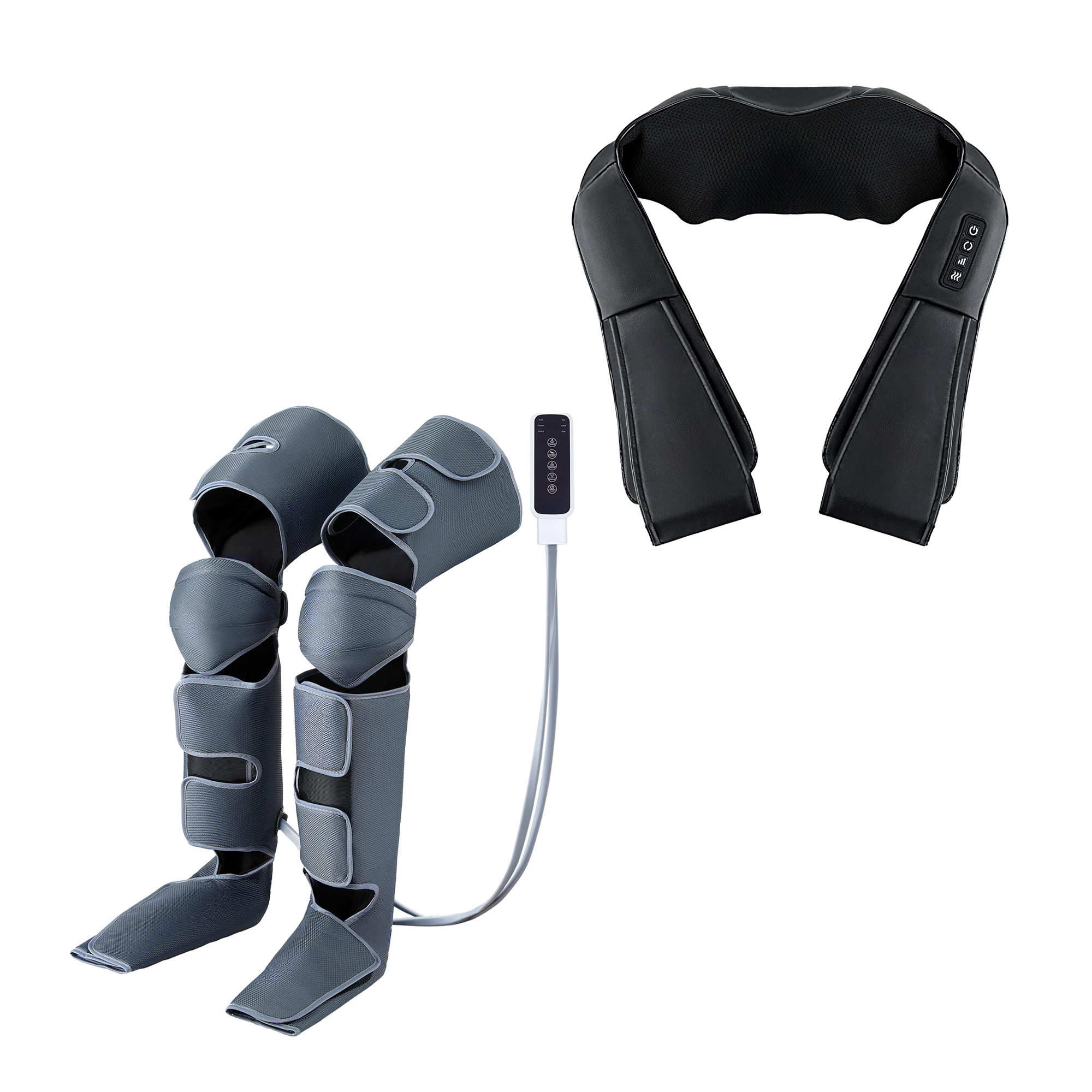 Livemor Electric Leg Foot Massager Air Wrap With Shiatsu Neck Massager Heating - Image 2