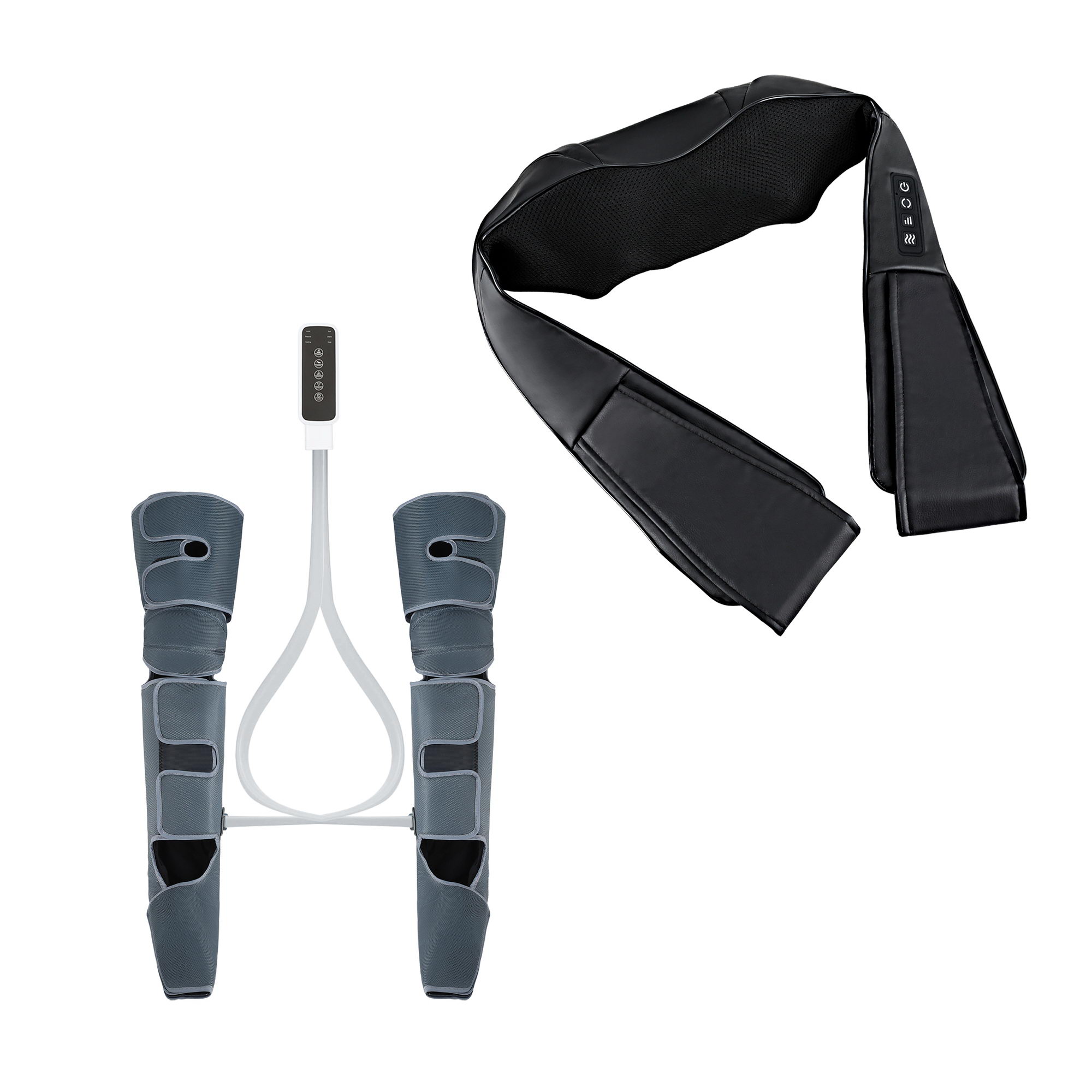 Livemor Electric Leg Foot Massager Air Wrap With Shiatsu Neck Massager Heating - Image 4