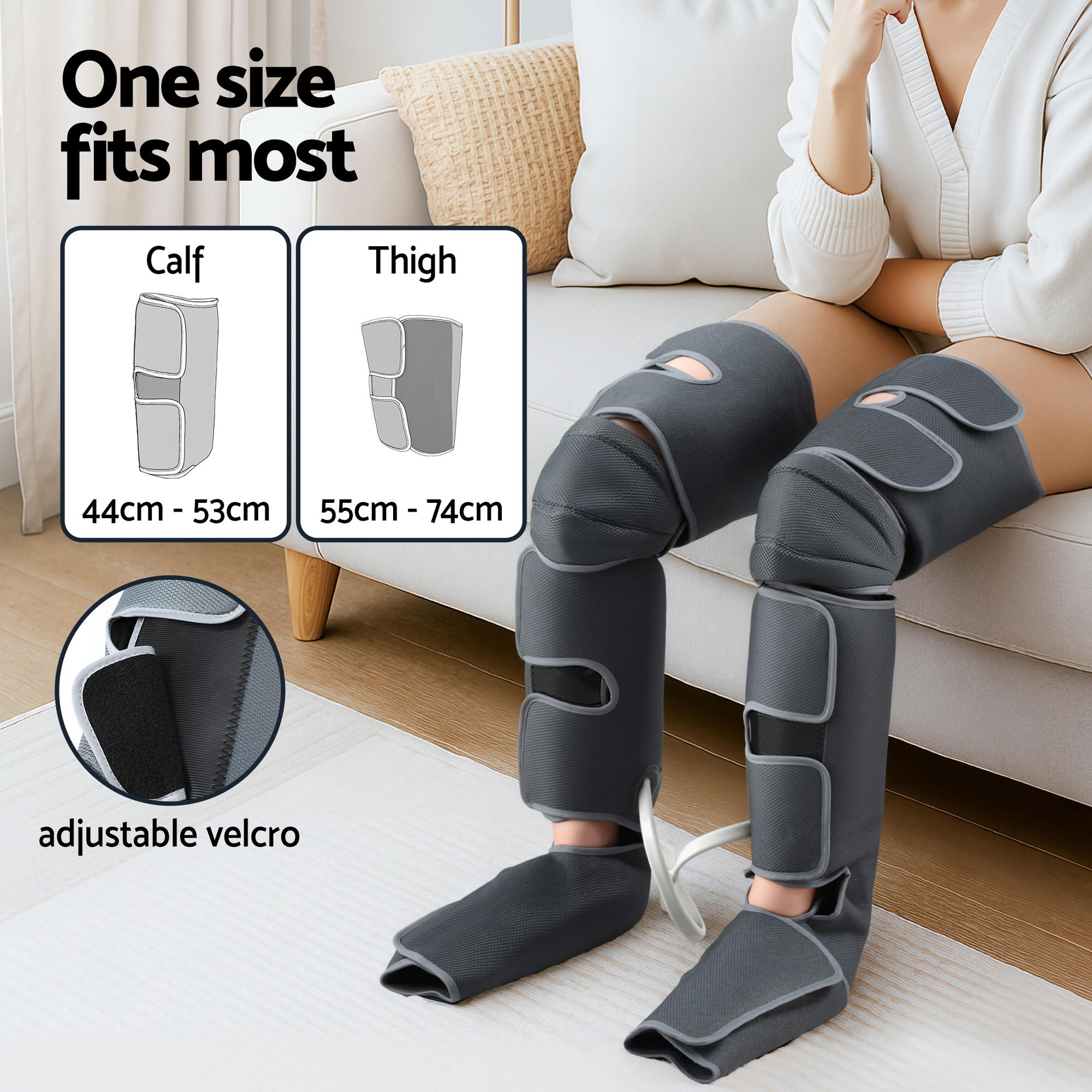 Livemor Electric Leg Foot Massager Air Wrap With Shiatsu Neck Massager Heating - Image 7