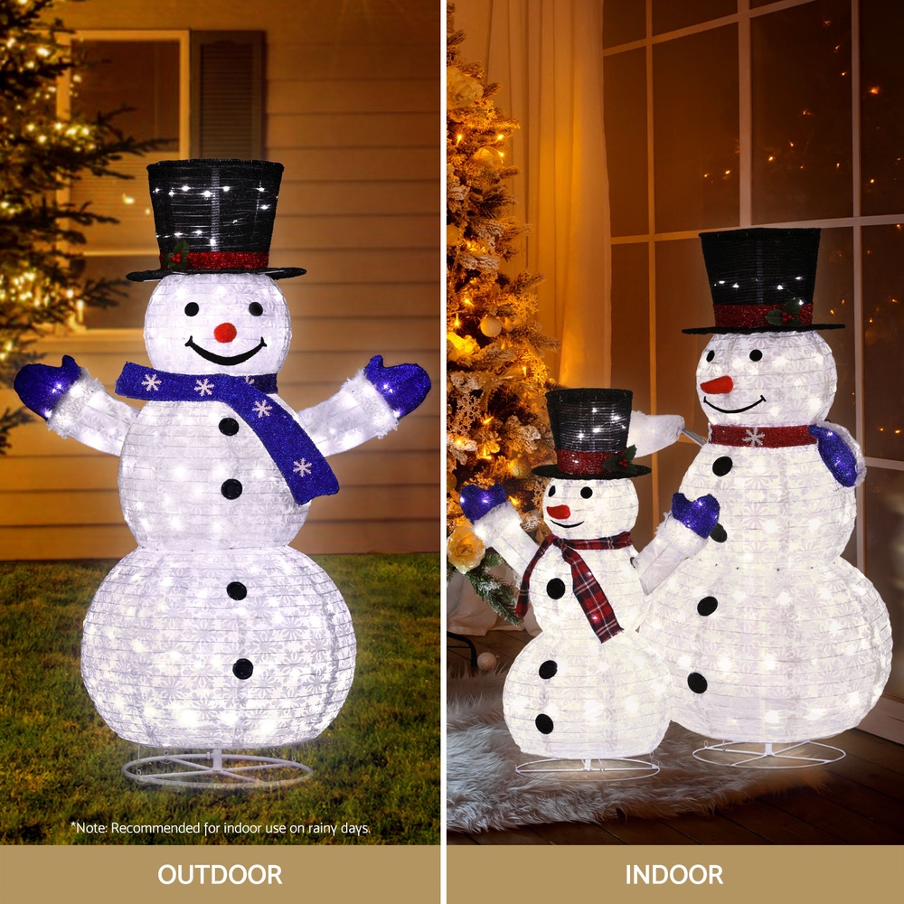 3 PCS Christmas Lights 330 LED Fairy Light Snowman Decorations Jingle Jollys - Image 5
