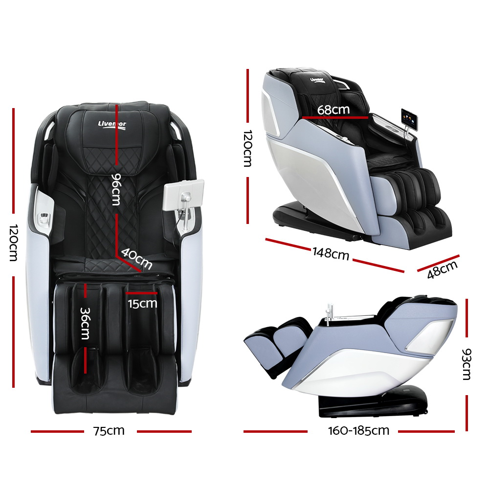 Livemor 4D Massage Chair Electric Recliner Home Massager Garin - Image 2