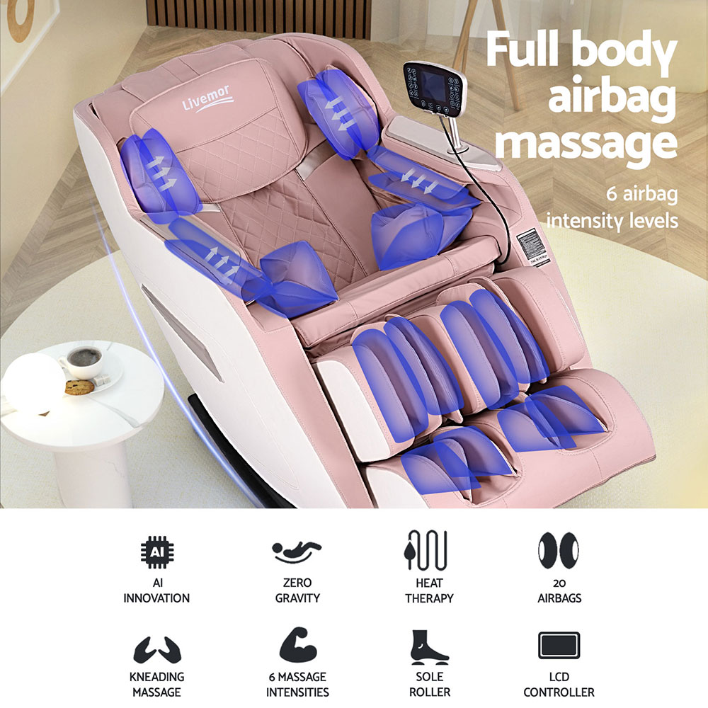 Livemor Massage Chair Electric Recliner Home Massager Amos - Image 4