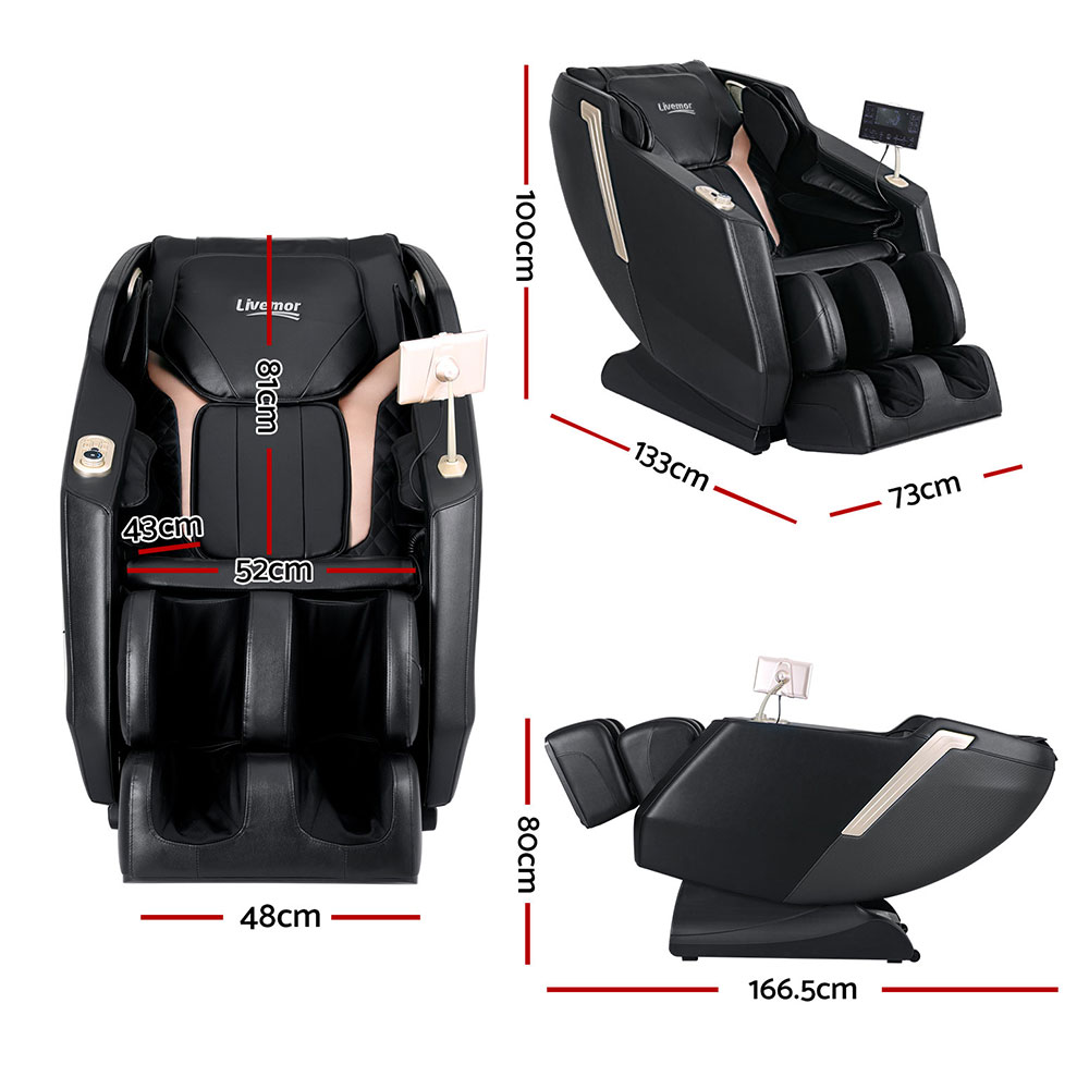 Livemor Massage Chair Electric Recliner Home Massager Baird - Image 2