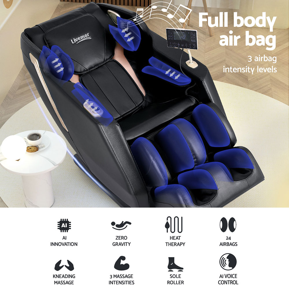 Livemor Massage Chair Electric Recliner Home Massager Baird - Image 4