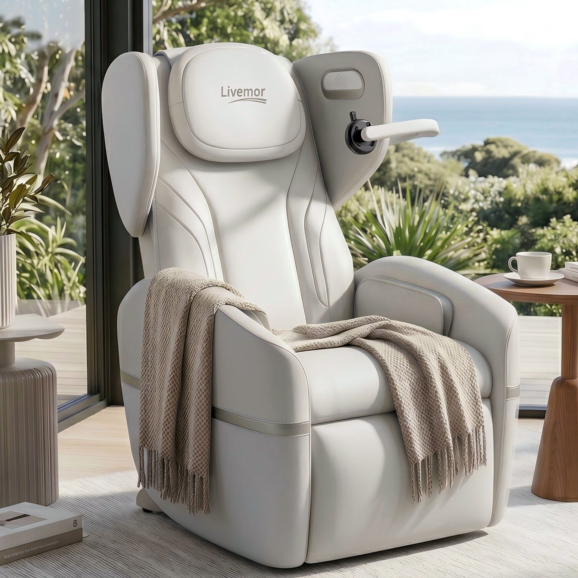 Livemor Massage Chair Electric Vibration Recliner Chair ZENO - Image 1