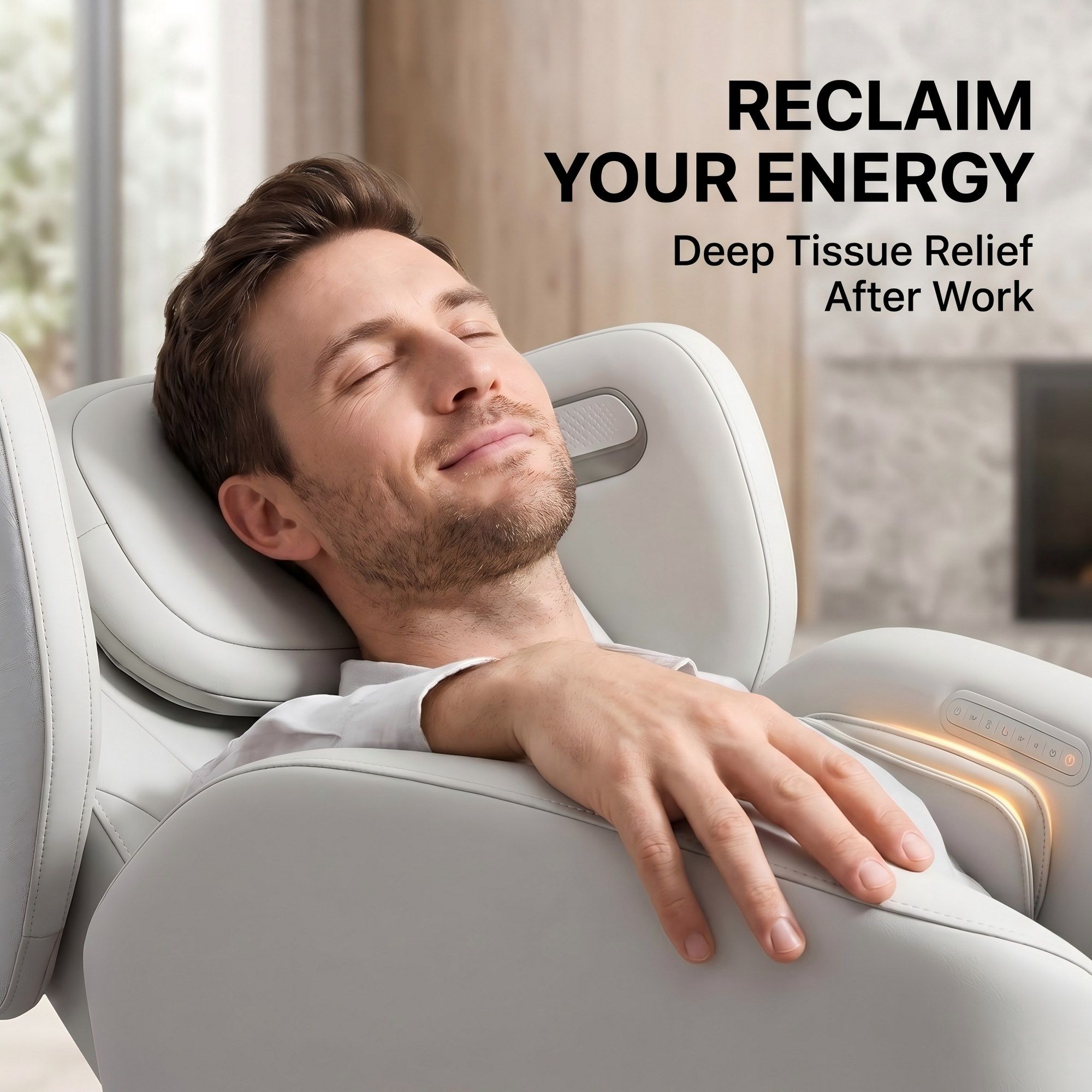 Livemor Massage Chair Electric Vibration Recliner Chair ZENO - Image 4