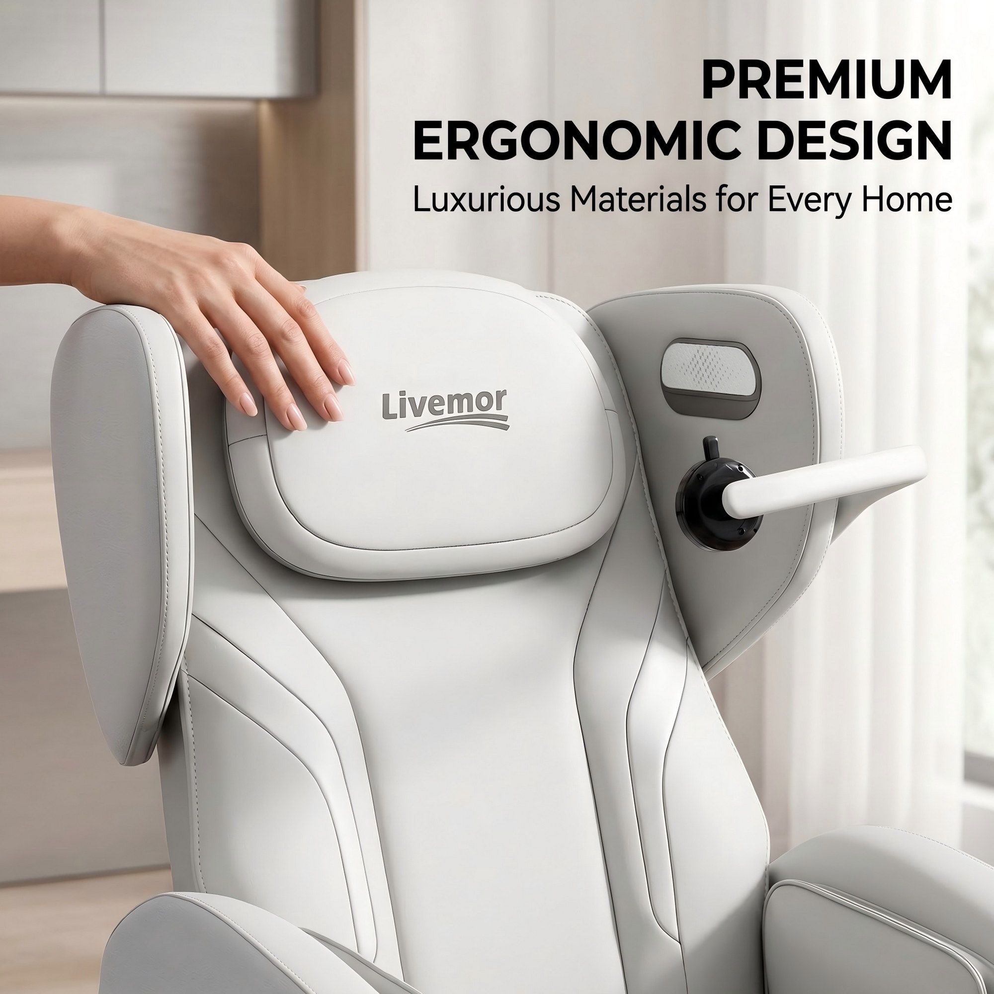 Livemor Massage Chair Electric Vibration Recliner Chair ZENO - Image 5