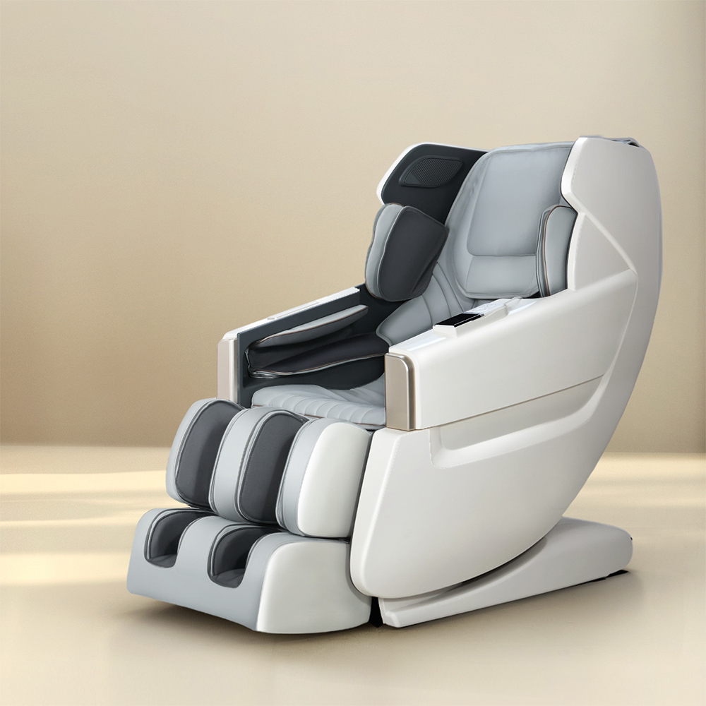 Livemor Massage Chair Electric Recliner Massager White Varitas - Image 1