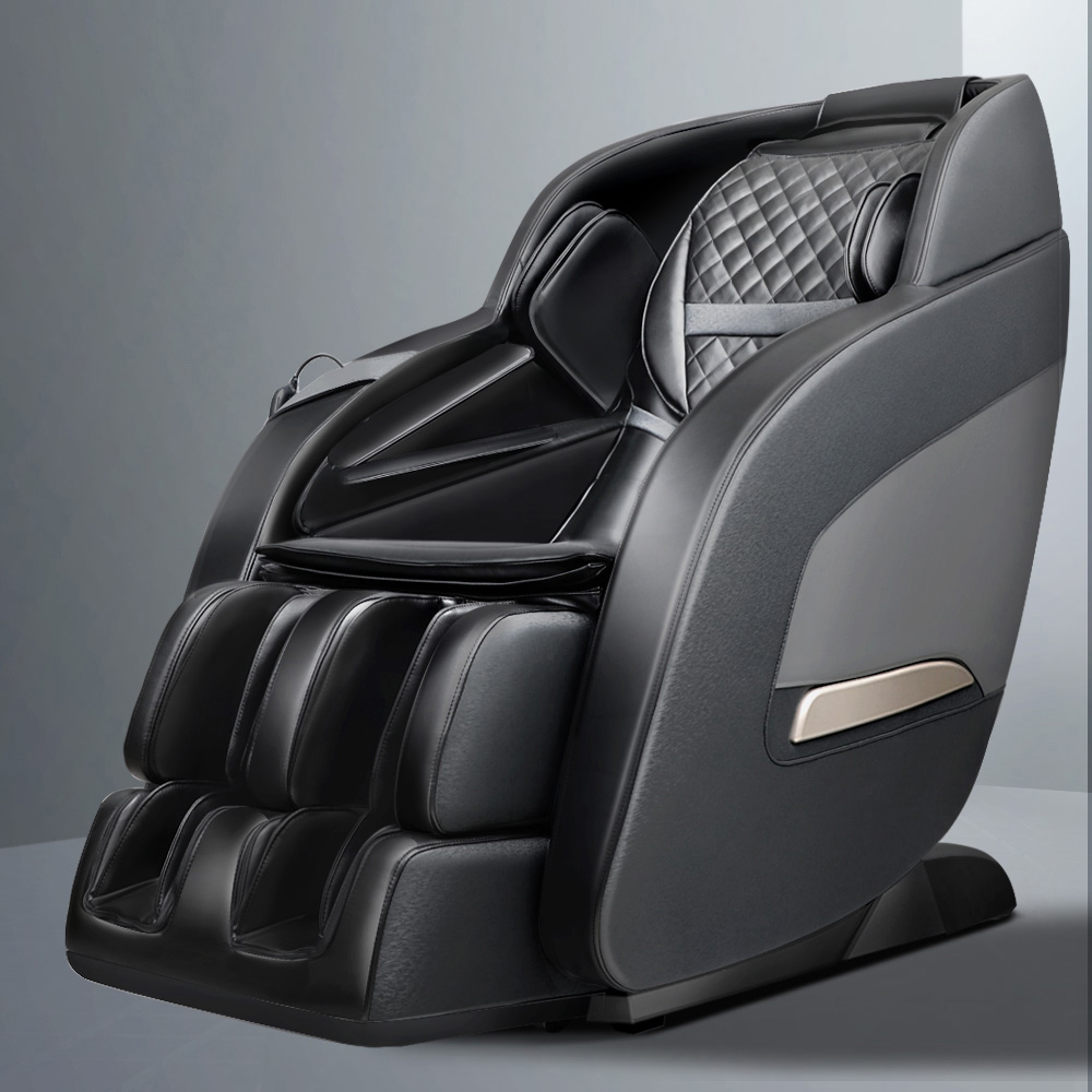 Livemor Massage Chair Electric Recliner Massager Black Decima - Image 1