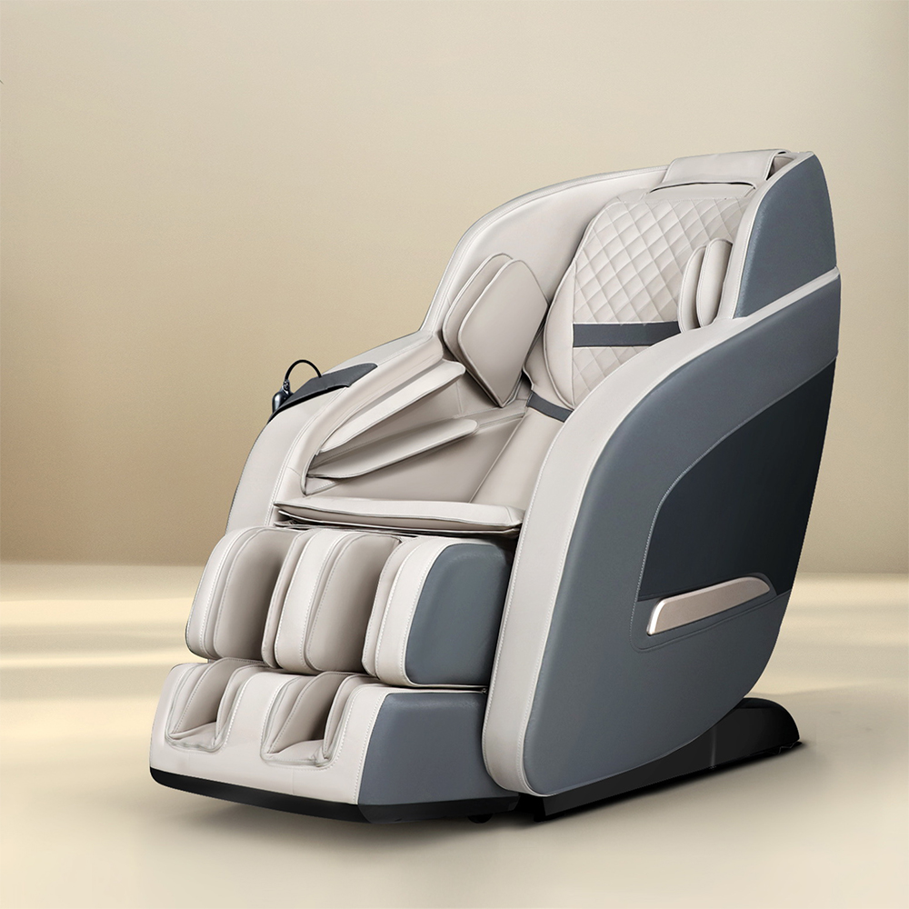 Livemor Massage Chair Electric Recliner Massager Grey Decima - Image 1