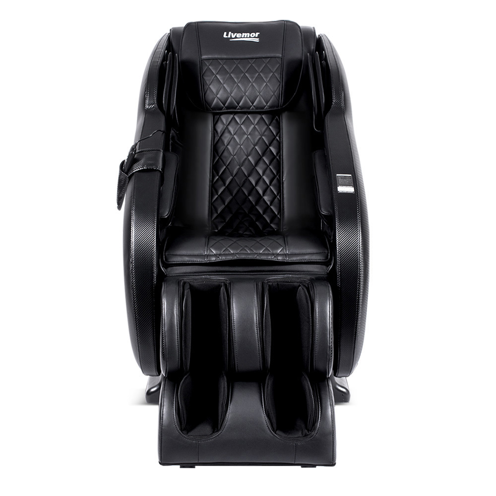 Livemor Massage Chair Electric Recliner Massager Black Ozeni - Image 3