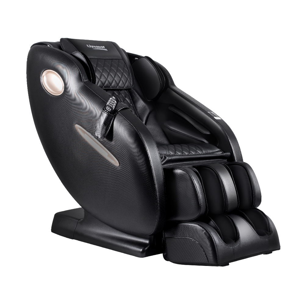 Livemor Massage Chair Electric Recliner Massager Black Ozeni - Image 8