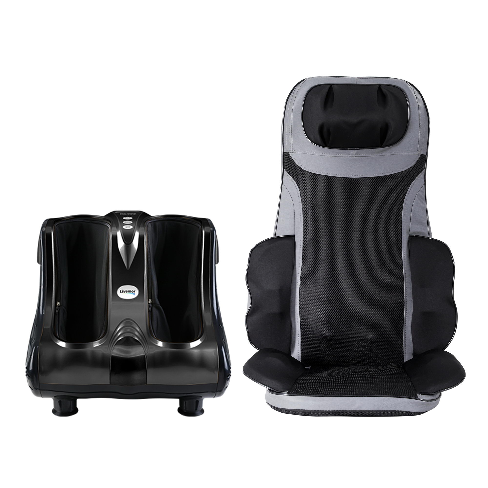 Livemor Massage Cushion Heating Massage Seats With Calf Foot Massager - Image 4