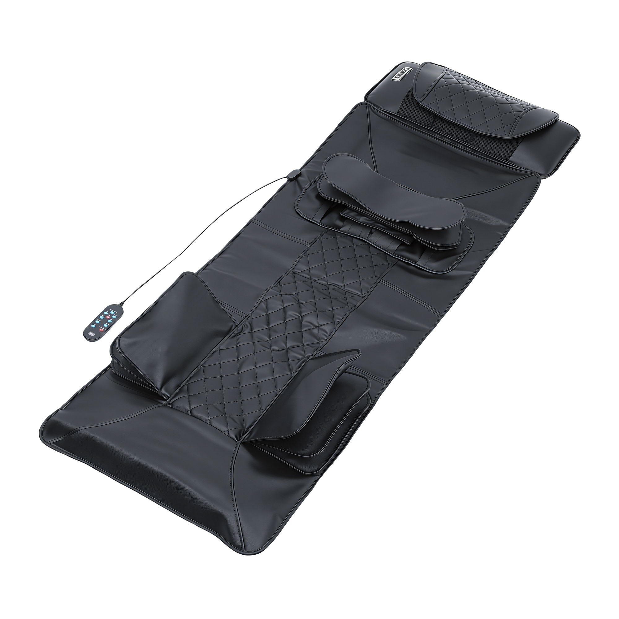 Livemor Massage Mat Heated Kneading Neck Massager Lumbar Airbag Stretch - Image 1