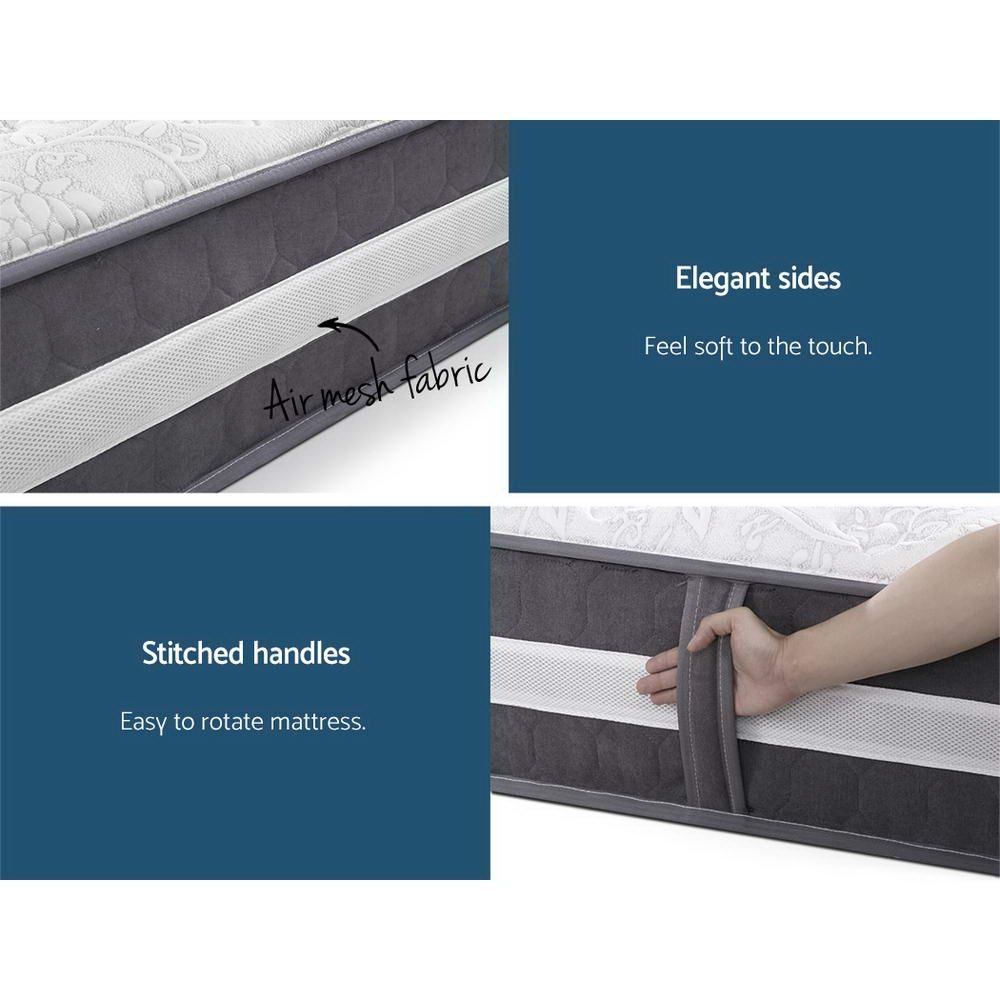 Giselle Bedding 30cm Mattress Pocket Spring Double - Image 6