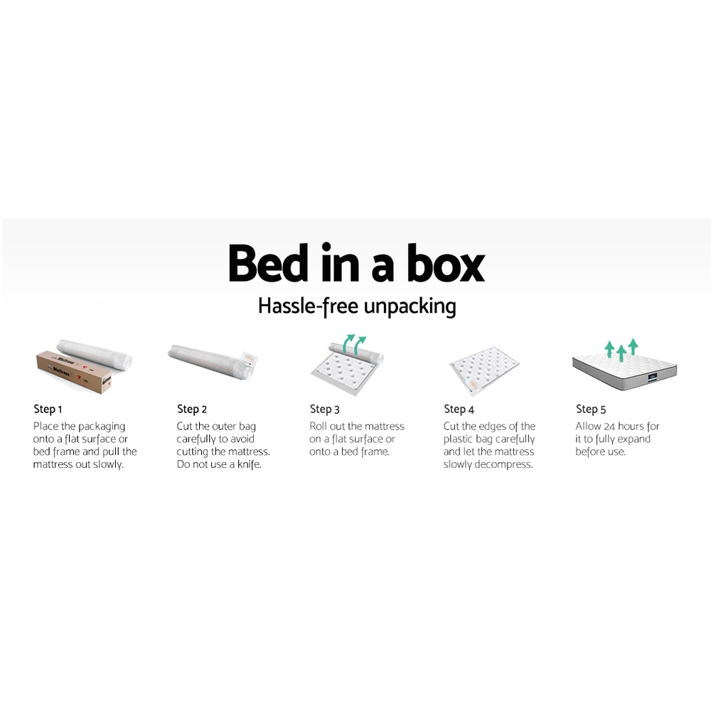 Giselle Bedding 32cm Mattress Euro Top King - Image 6