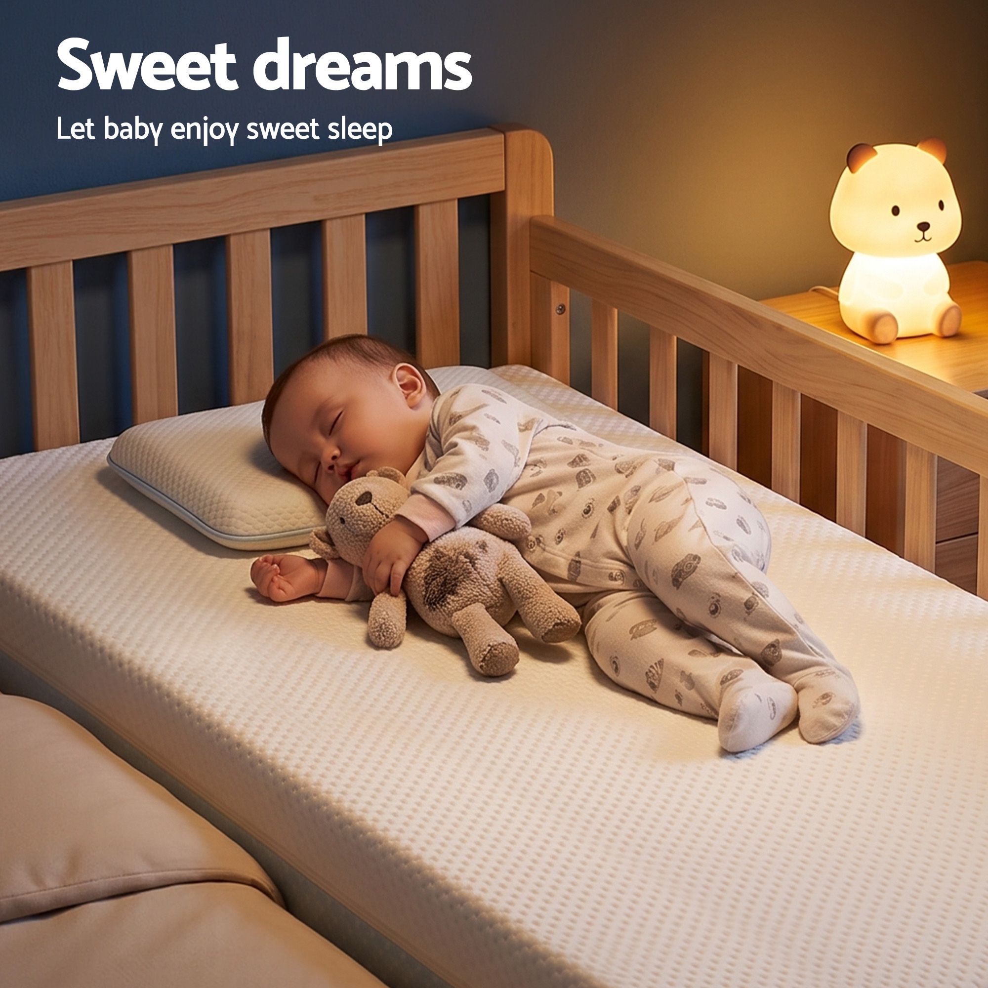Giselle Bedding 15cm Cot Mattress, 38D Gel Memory Foam Cover - Image 6