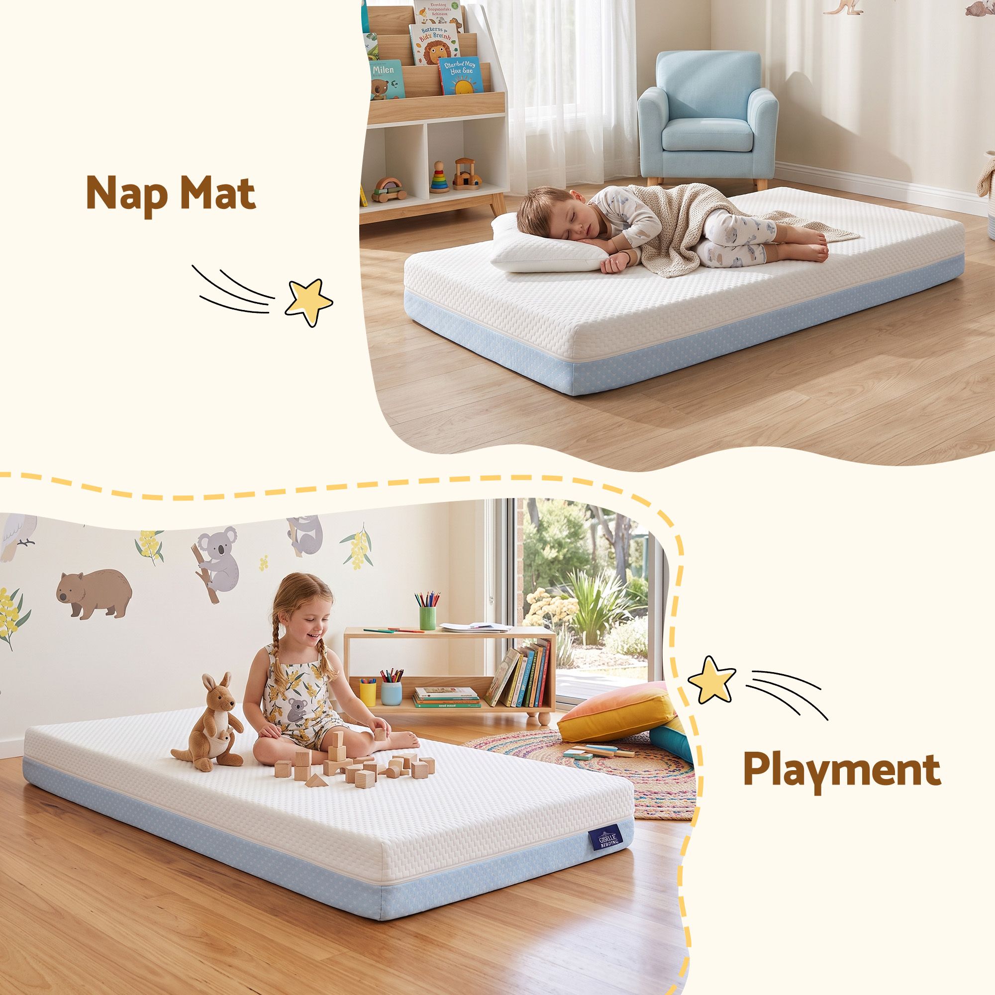 Giselle Bedding 15cm Cot Mattress, 38D Gel Memory Foam Cover - Image 7