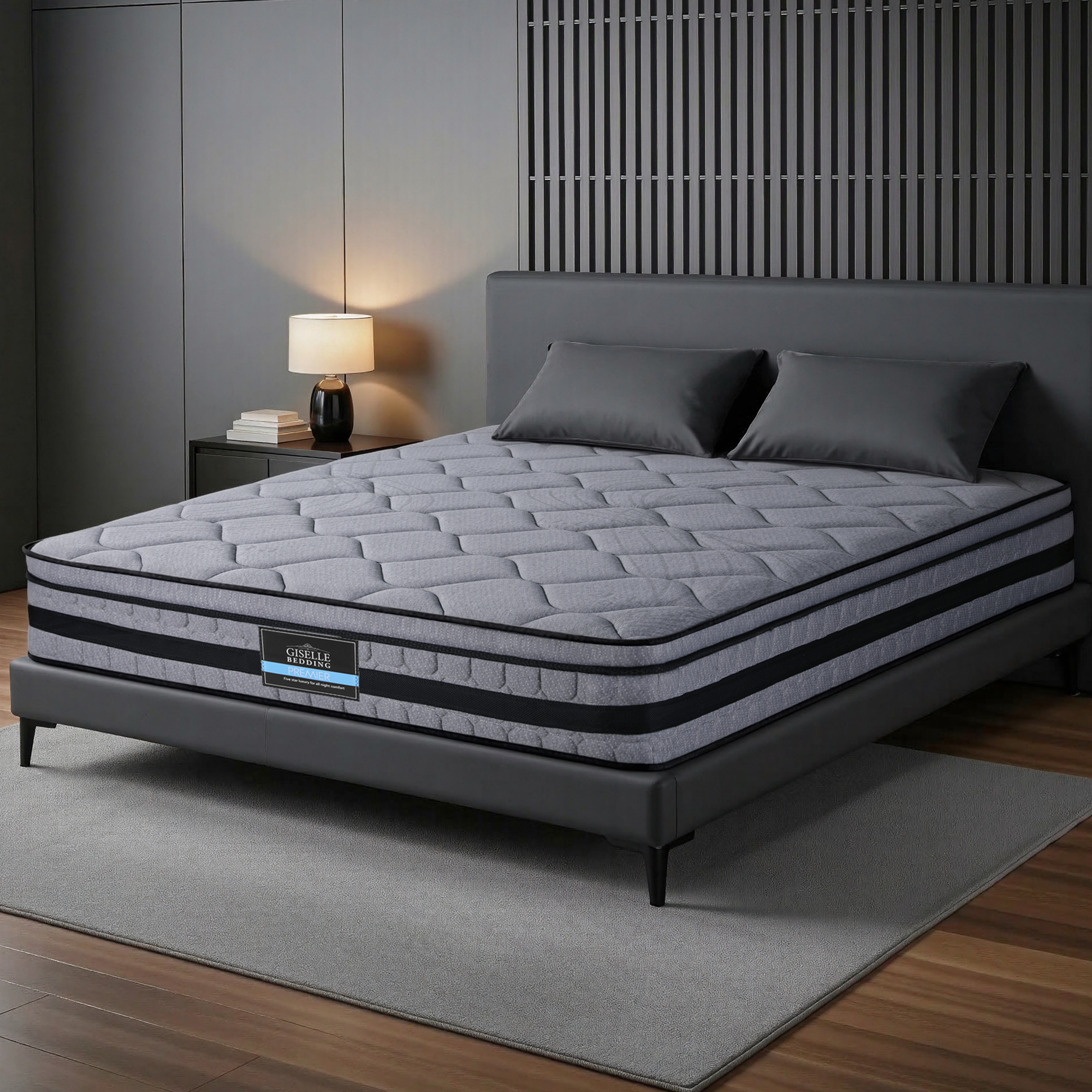 Giselle Bedding 34cm Queen Mattress Hybrid, Pocket Spring Bed Mattress - Image 1