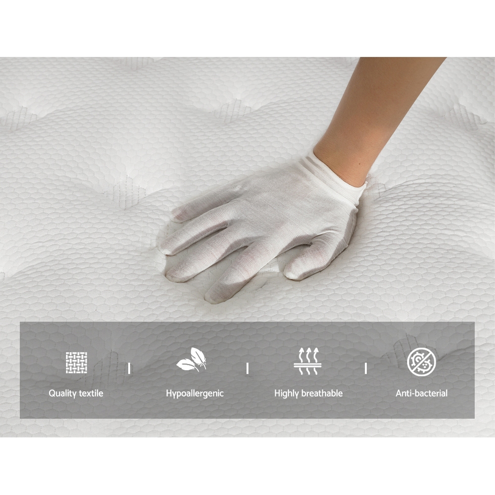 Giselle Bedding 30cm Mattress Euro Top King - Image 4