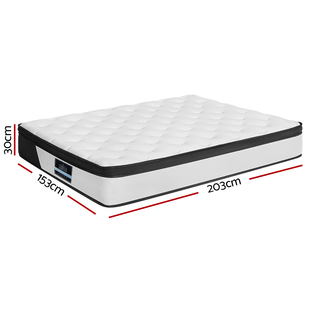 Giselle Bedding 30cm Mattress Euro Top Queen - Image 2