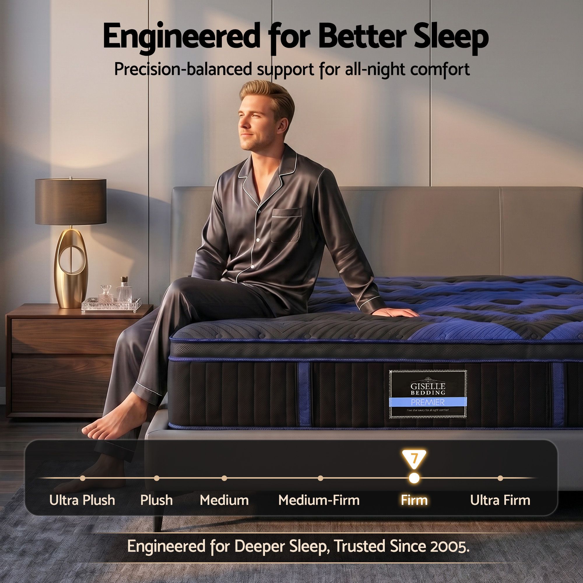 Giselle 34cm Double Hybrid Mattress with Cooling Gel Memory Foam and Edge Support - Image 4