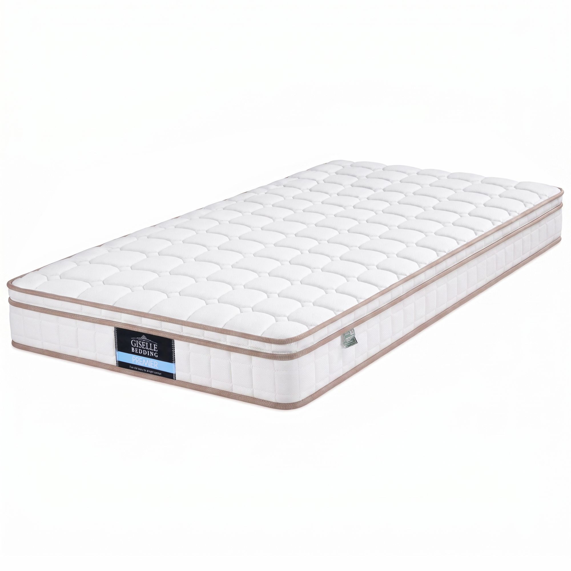 Giselle 20cm Firm Single Mattress Pocket Spring for Bedroom or Guest Room - Image 1