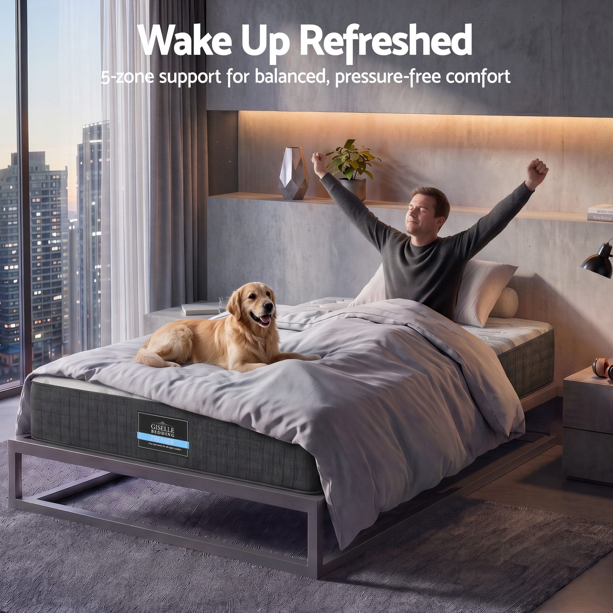Giselle 30cm King Single Mattress with Edge Support and 5-Zone Comfort - Image 8