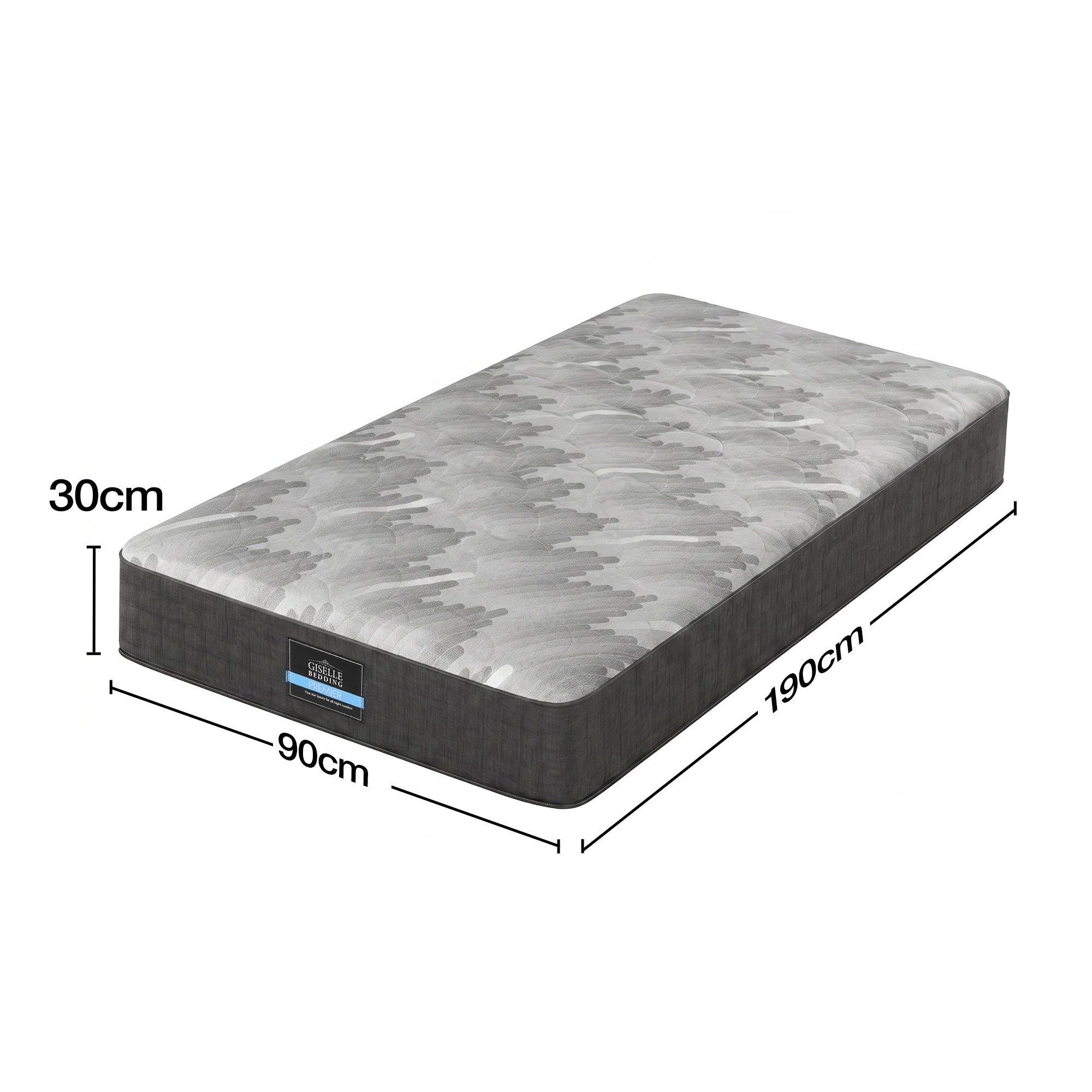 Giselle 30cm Single Mattress with Edge Support and 5-Zone Comfort - Image 2