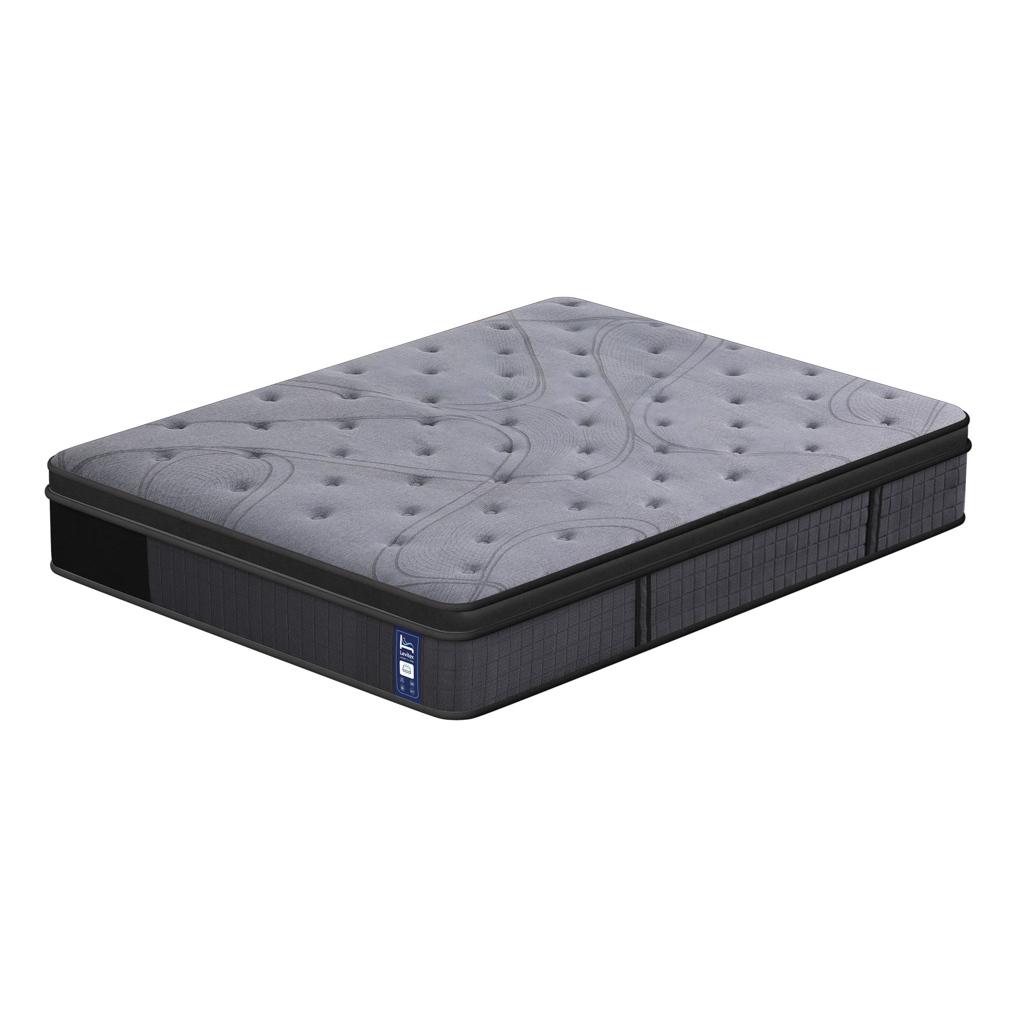 Levitex king Mattress 33 cm 7-Zone Pocket Spring 8.0 Extra Firm with Dual-Row Edge Support & Breathable Knit Cover - Image 4