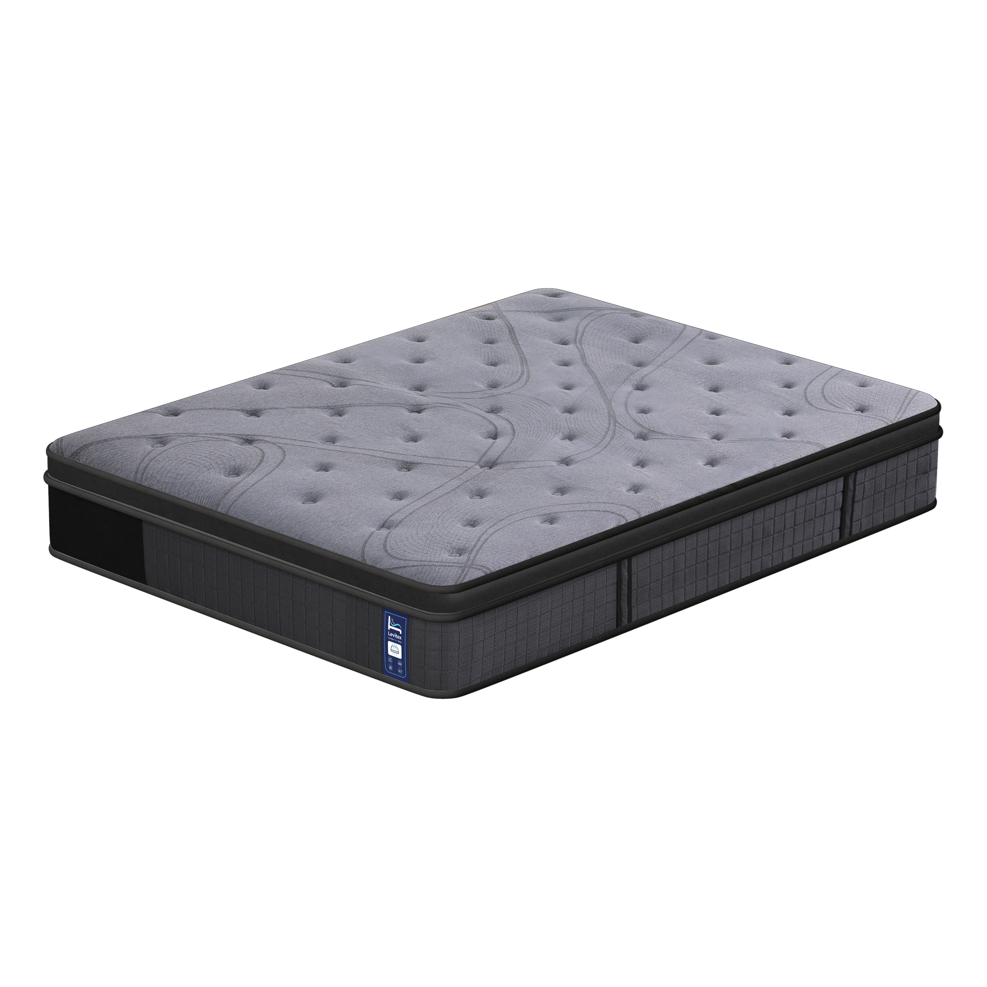 Levitex Queen Mattress 33 cm 7-Zone Pocket Spring 8.0 Extra Firm with Dual-Row Edge Support & Breathable Knit Cover - Image 4