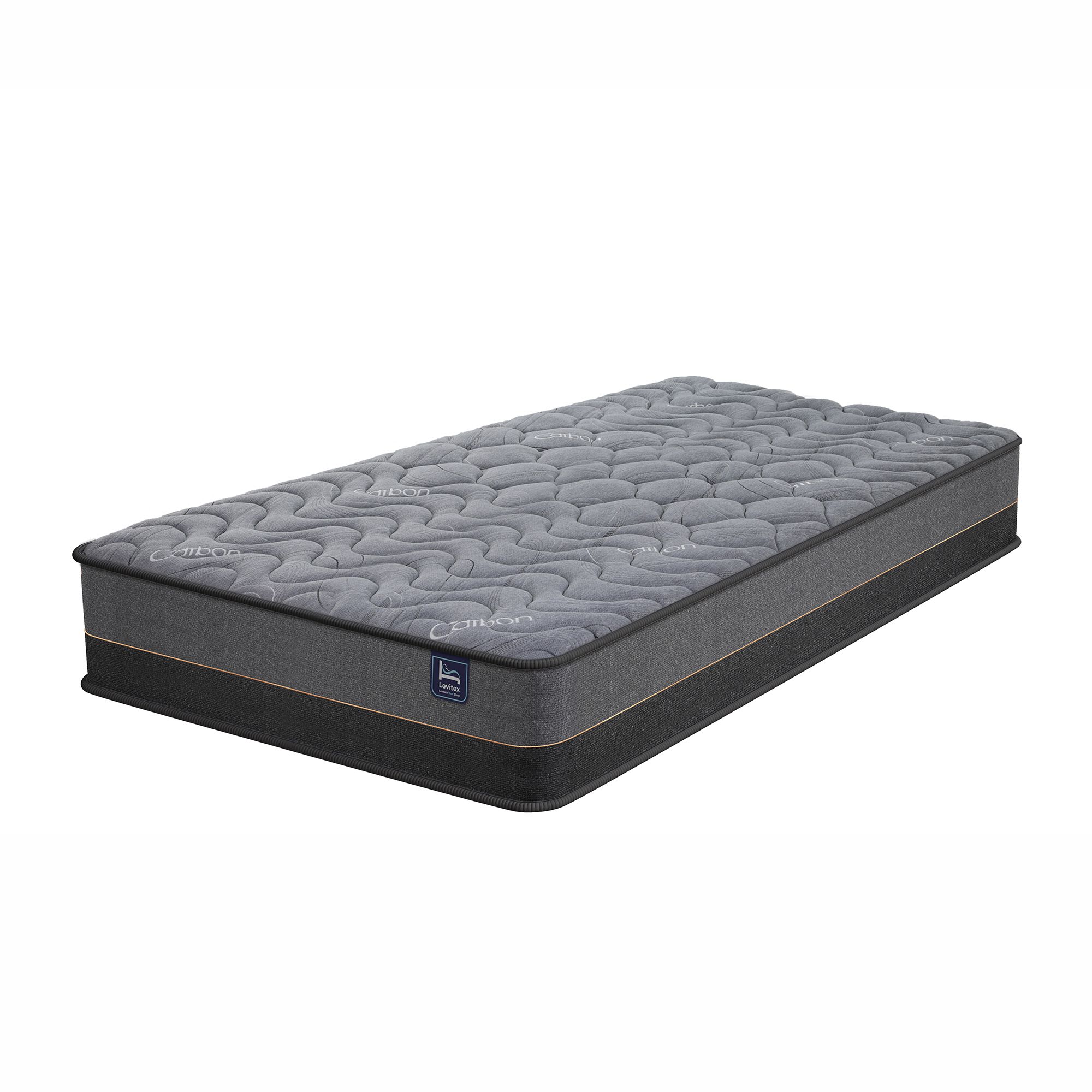 Levitex Single Mattress 25 cm Hybrid Pocket Spring with 4cm Egg Crate Foam for Deep Sleep Bamboo Charcoal Fabric - Image 4