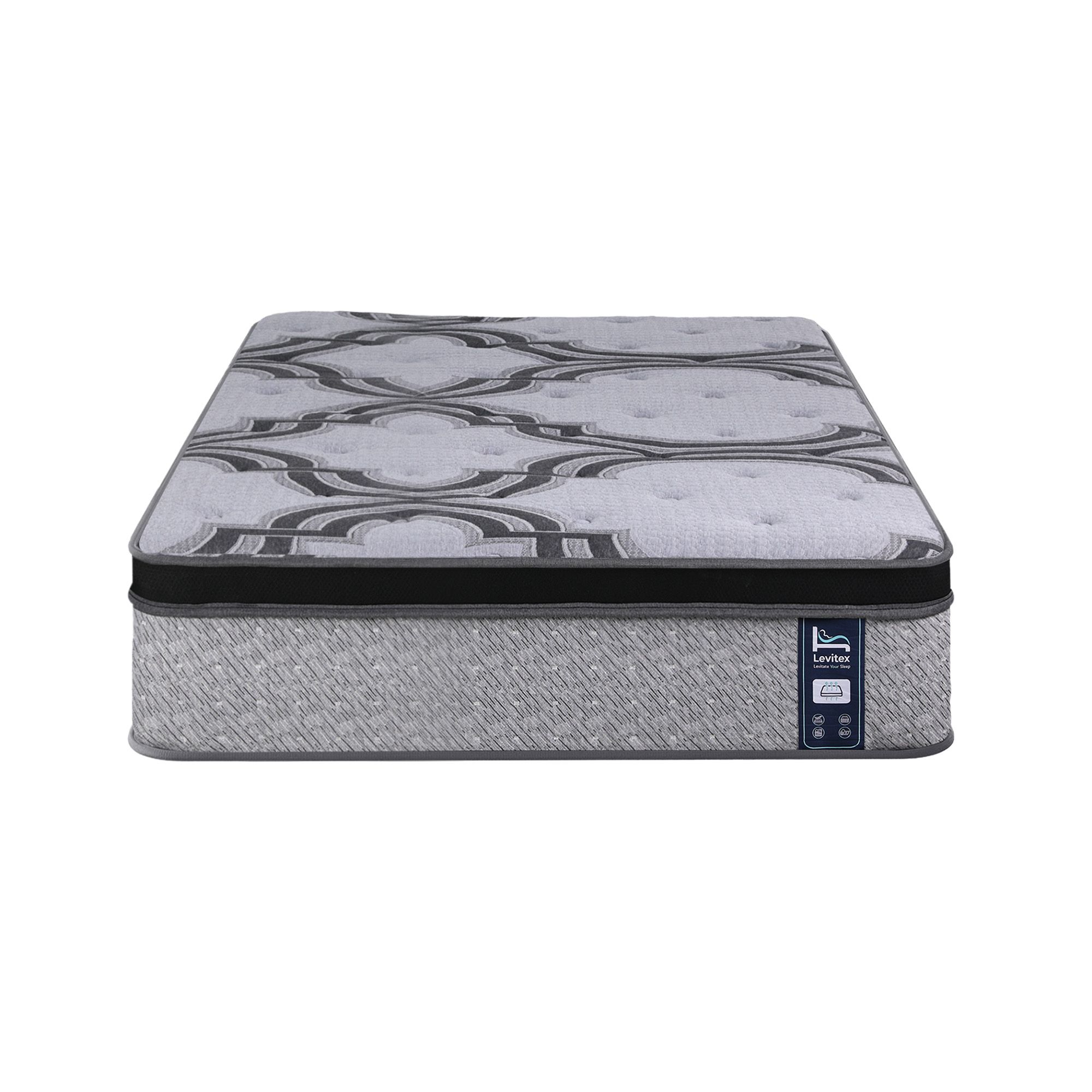 Levitex King Single Mattress 34 cm 5-Zone Pocket Spring with Latex & Memory Foam or Extra Lumbar & Shoulder Support - Image 4