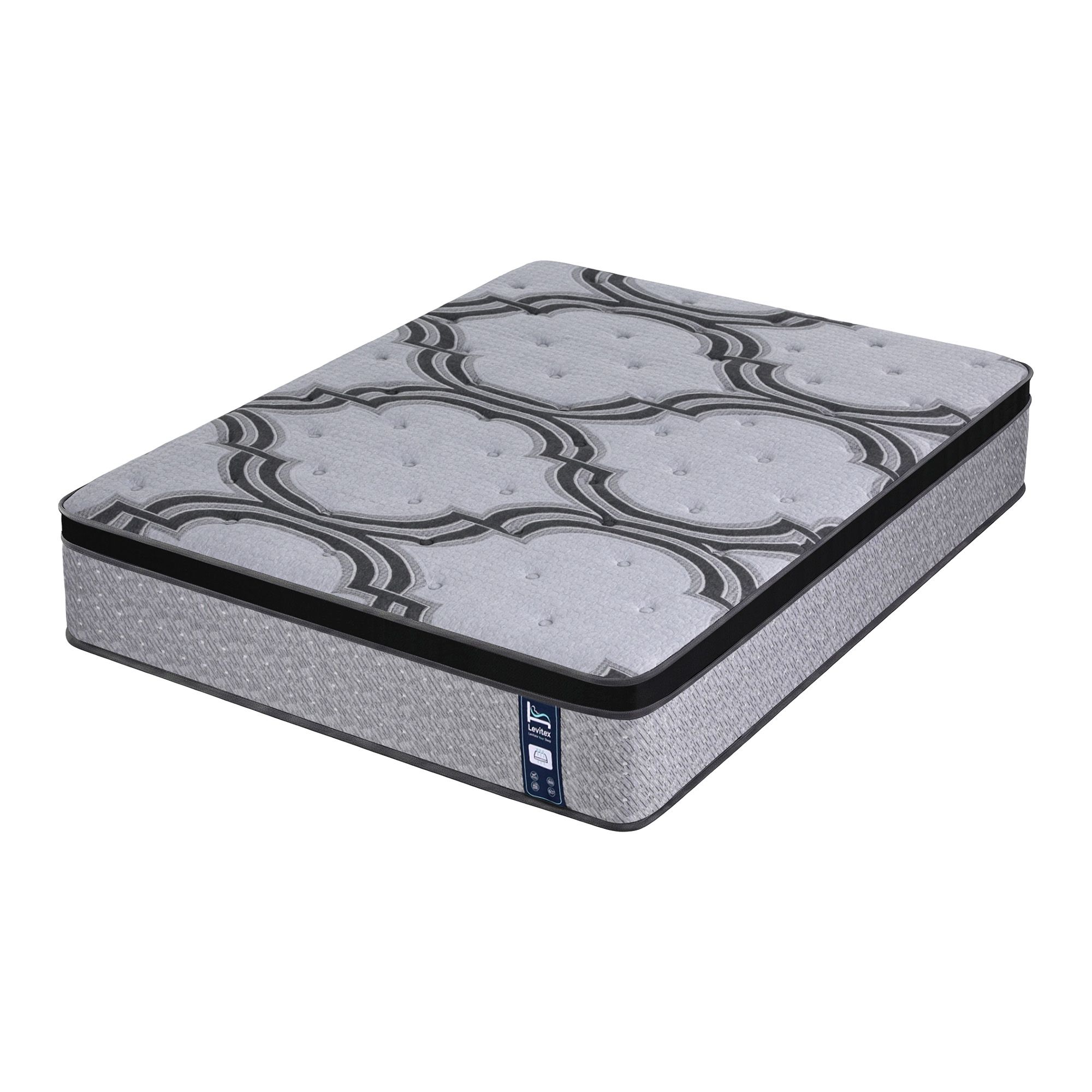 Levitex Queen Mattress 34 cm 5-Zone Pocket Spring with Latex & Memory Foam or Extra Lumbar & Shoulder Support - Image 2