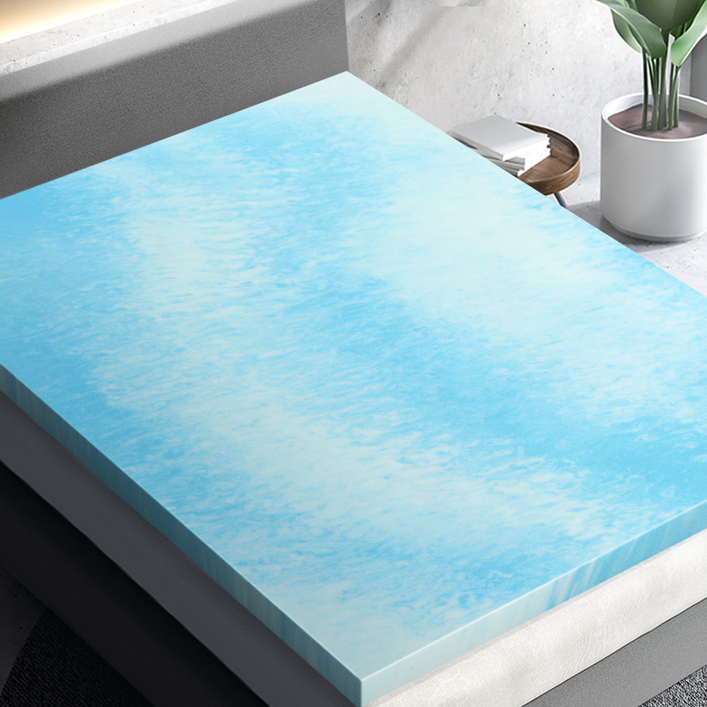 Giselle Bedding Memory Foam Mattress Topper Gel 5cm Queen - Image 1