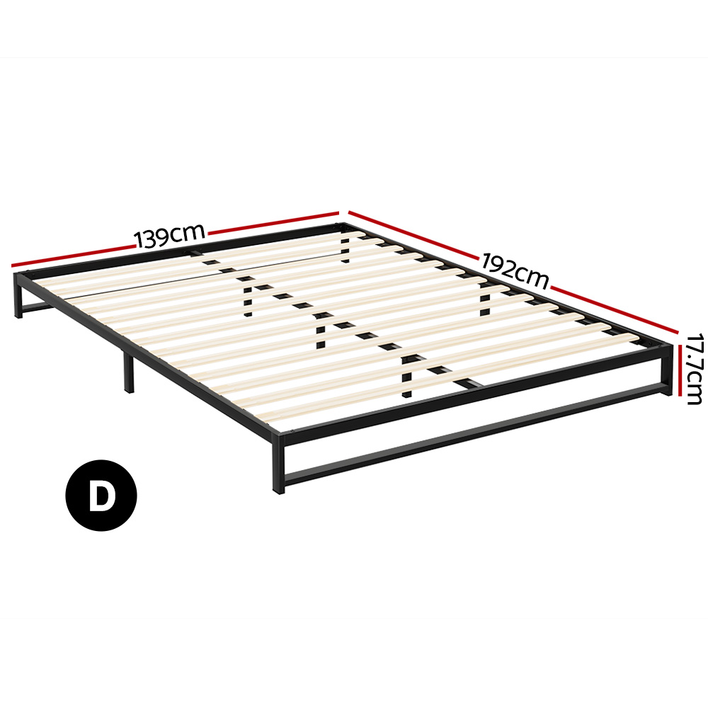 Artiss Bed Frame Double Size Metal BERU - Image 2