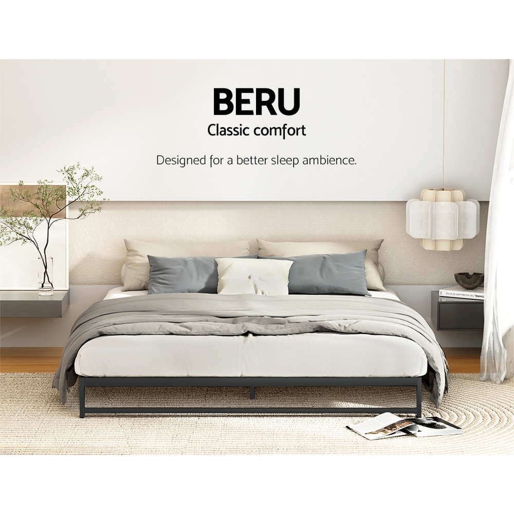 Artiss Bed Frame Double Size Metal BERU - Image 4