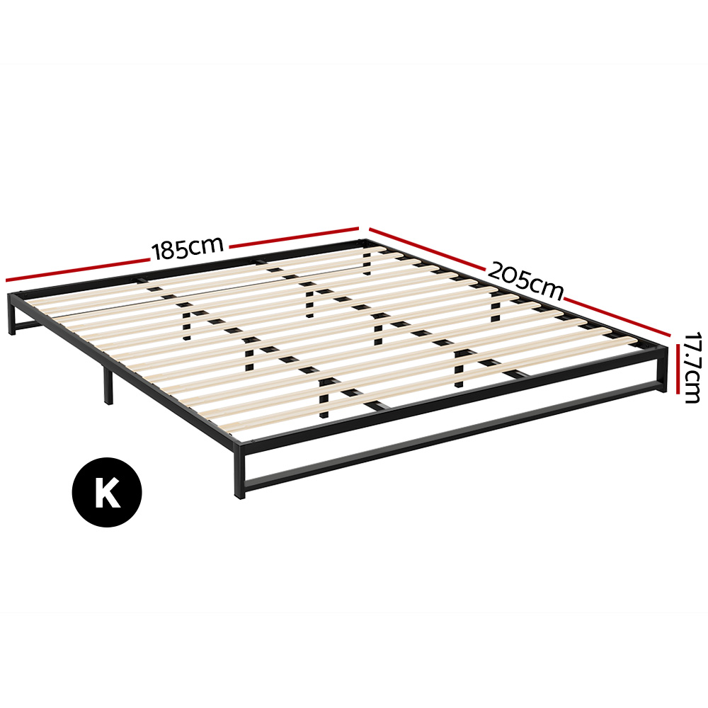 Artiss Bed Frame King Size Metal BERU - Image 2