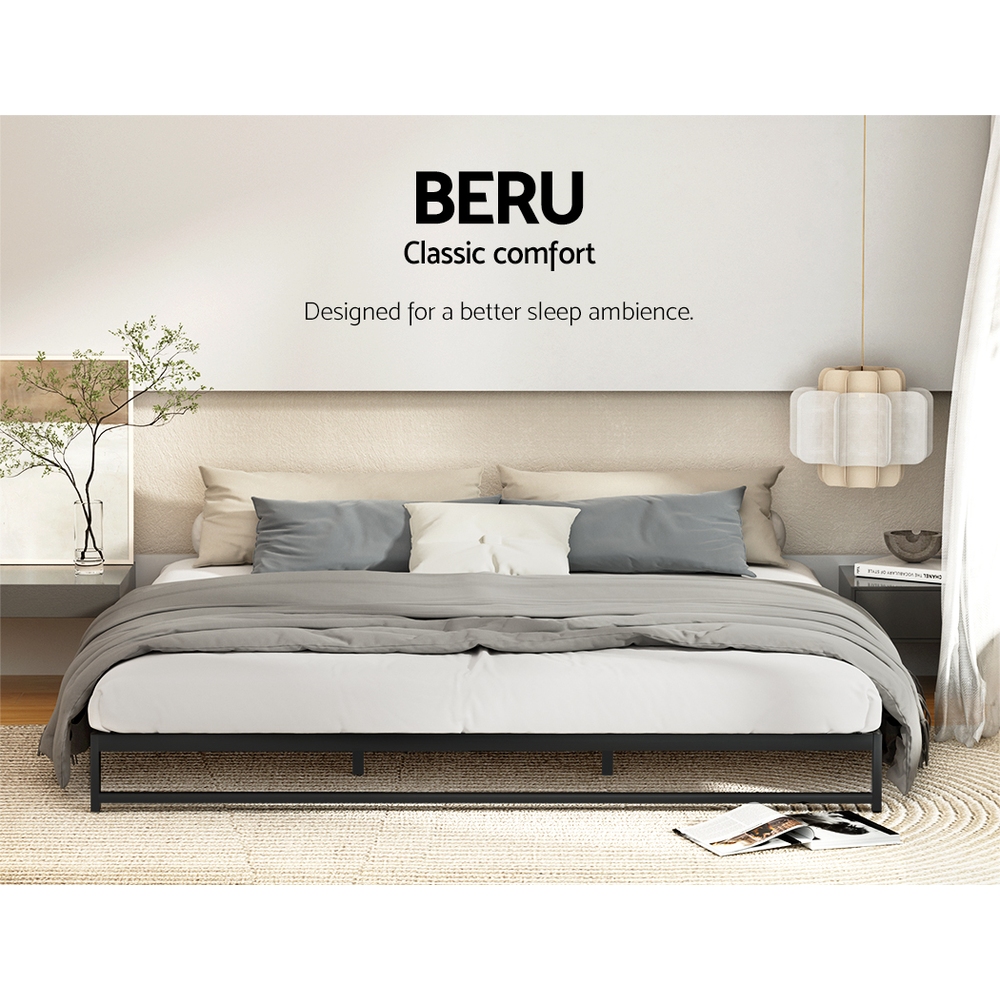 Artiss Bed Frame King Size Metal BERU - Image 4
