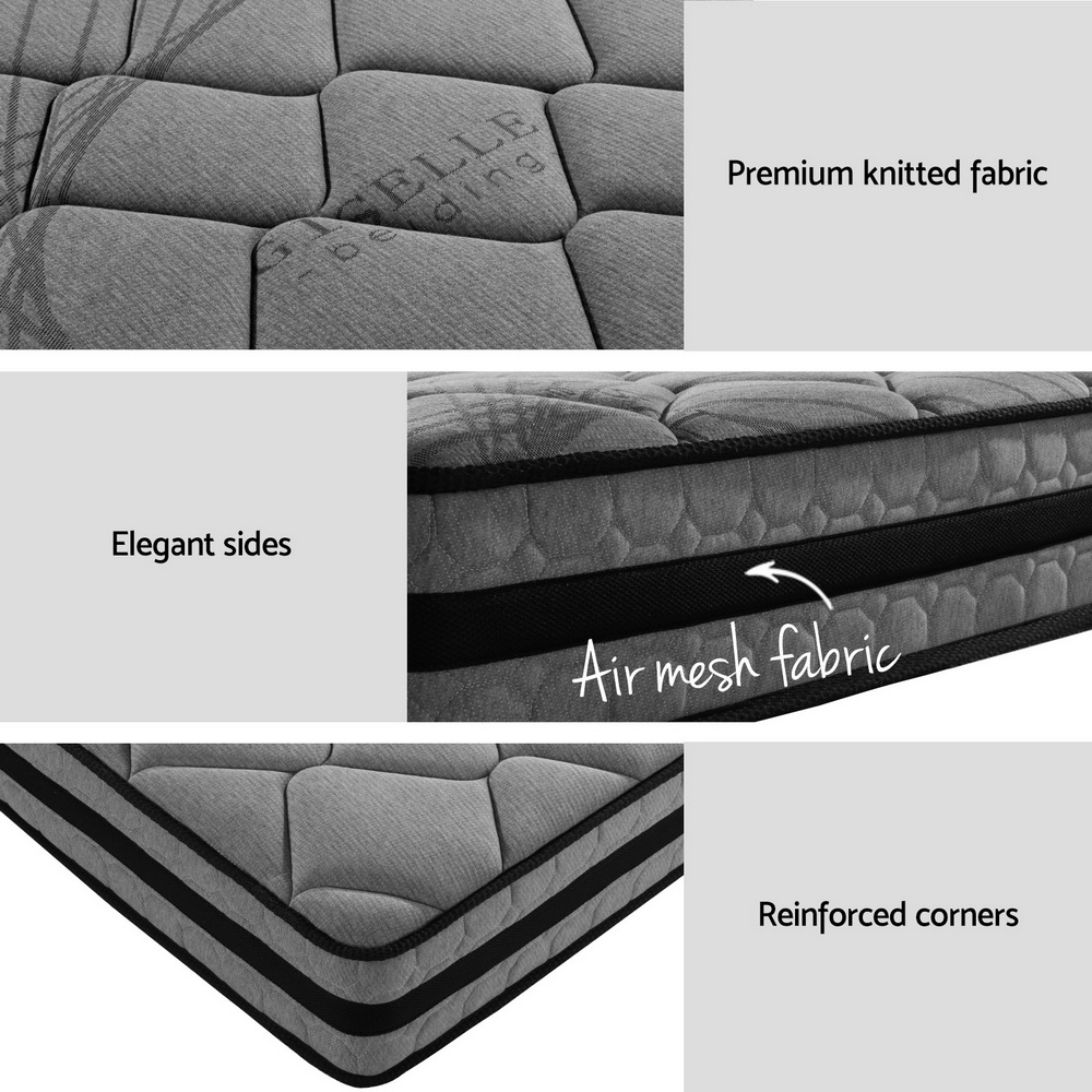 Artiss  Metal Bed Frame Single Size Beds Platform with Mattress - Image 5