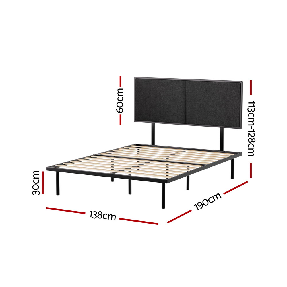 Artiss Bed Frame Double Size Metal Frame NOE - Image 2