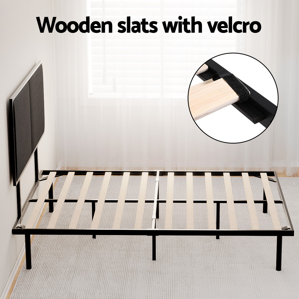 Artiss Bed Frame Double Size Metal Frame NOE - Image 5