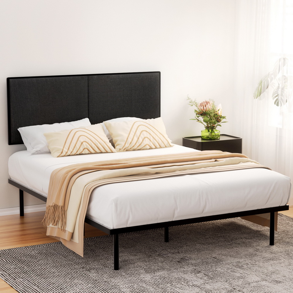 Artiss Bed Frame Queen Size Metal Frame NOE - Image 1