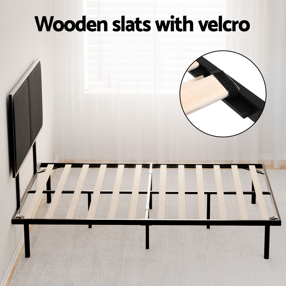 Artiss Bed Frame Queen Size Metal Frame NOE - Image 5