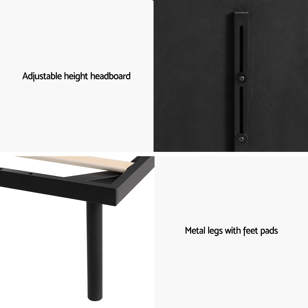 Artiss Bed Frame Queen Size Metal Frame NOE - Image 6