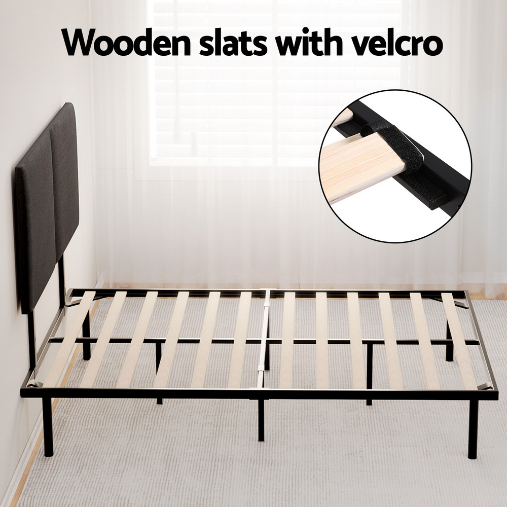 Artiss Bed Frame Double Size Metal Frame NOR - Image 5